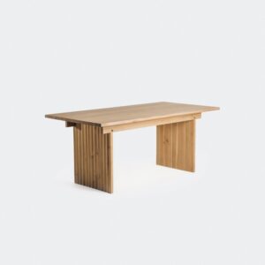Dining Table with Fluted Legs