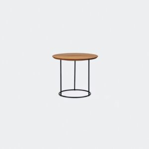 Walnut Round Side Table